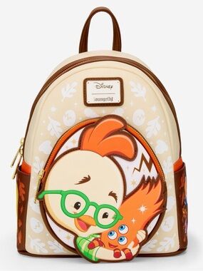 New Loungefly Disney Chicken Little Kirby & Chicken Little Mini Backpack